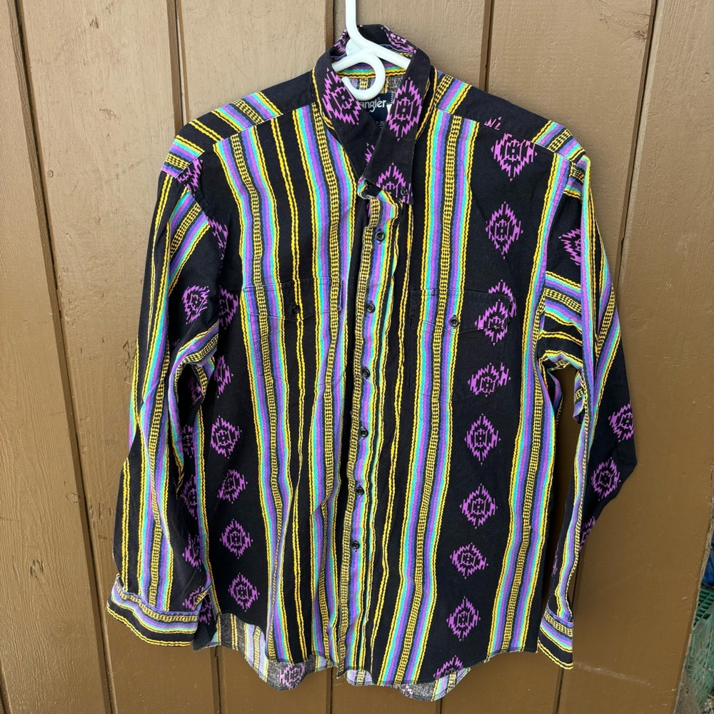 Vintage USA Wrangler Cowboy Cut Reg Fit X Long Tails 17-35 Single Needle Purple